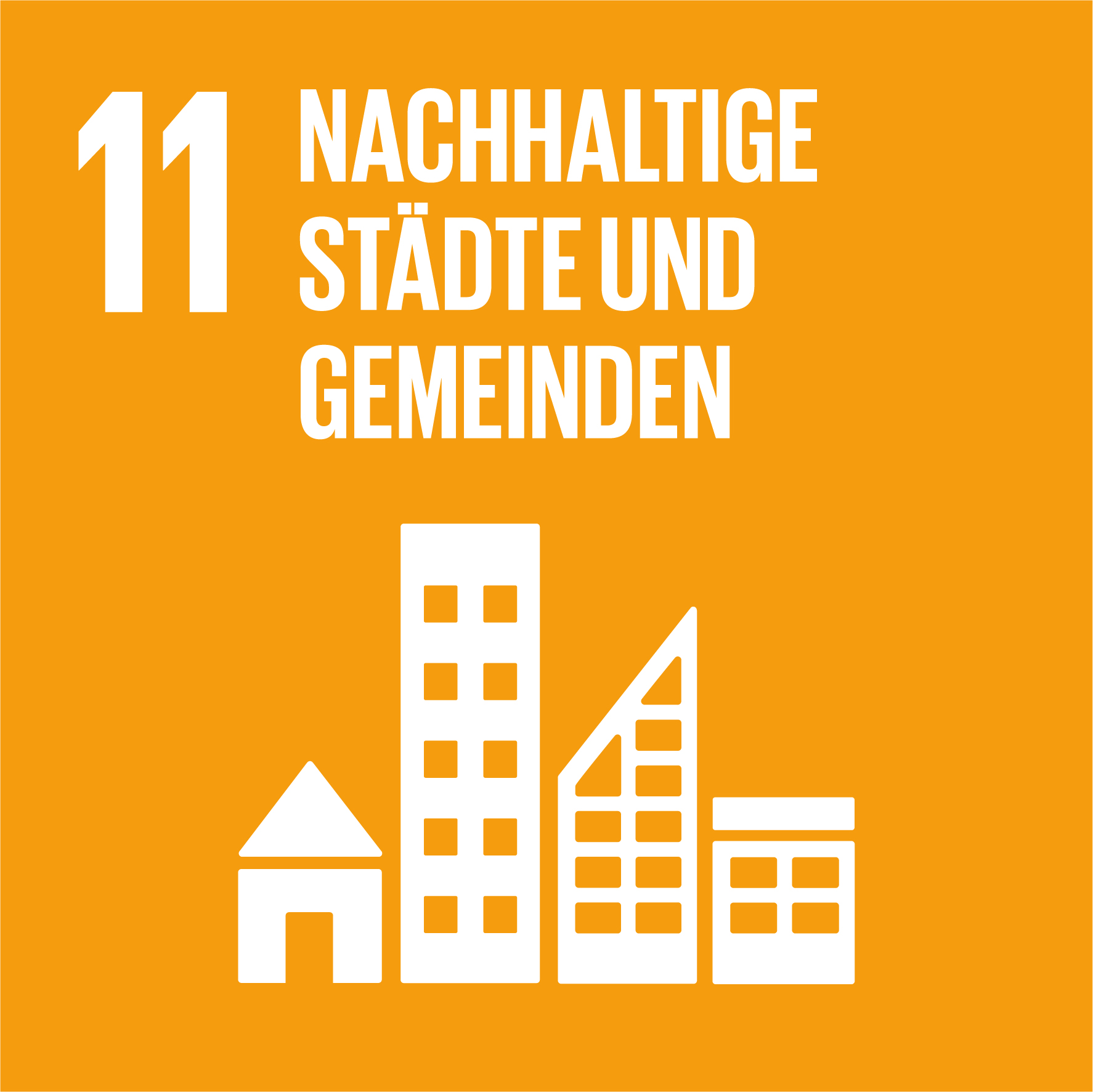 SDG 11 Icon – Nachhaltige Städte und Gemeinden